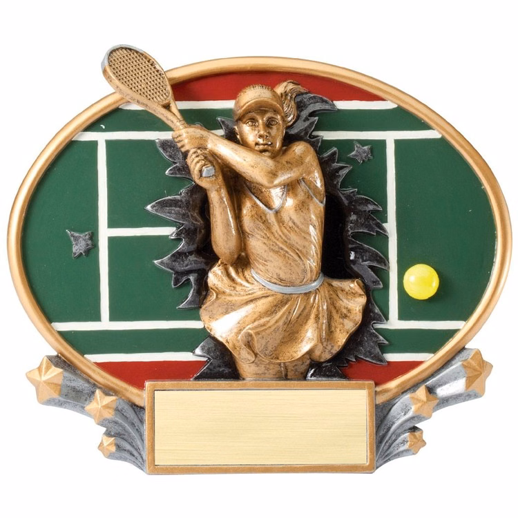 Tennis - Female Xplosion Oval Resin Award