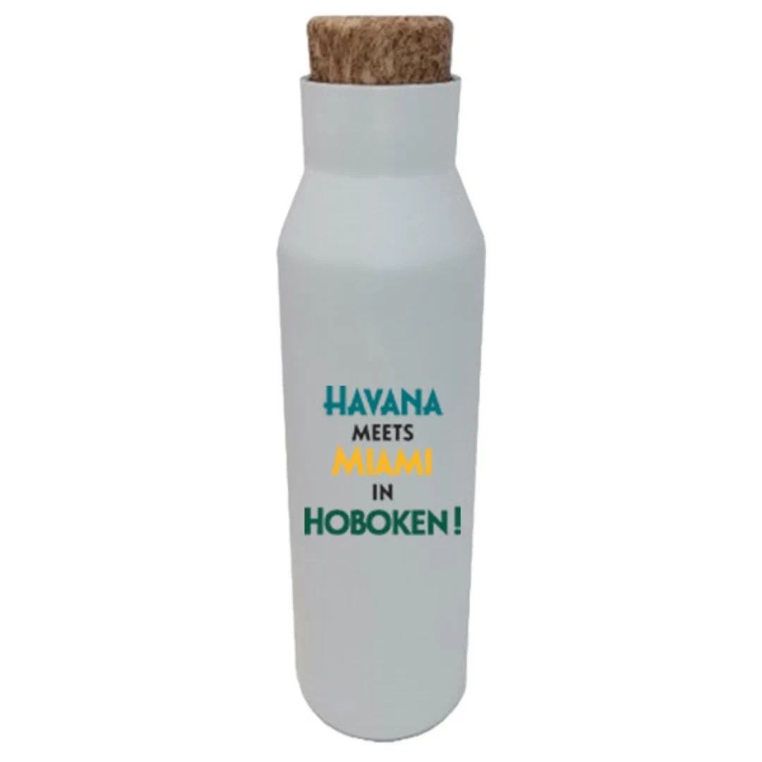20 oz Traverse Matte White Vacuum Insulated Stainless Steel Double Wall Sports Water Bottle with Fau 1
