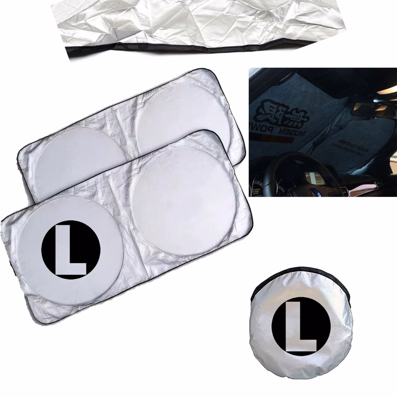 Foldable Silver-Coated Car Sunshade