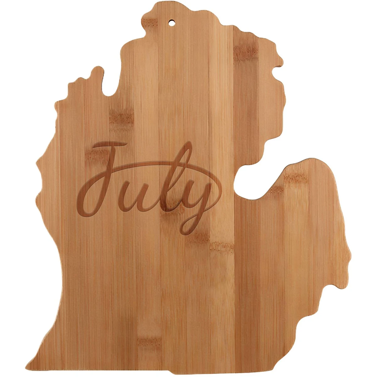 Michigan Shaped Wooden Cutting Board 1