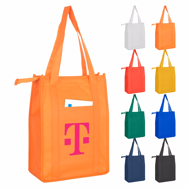 Non Woven Cooler Bag with Top Zip Closure