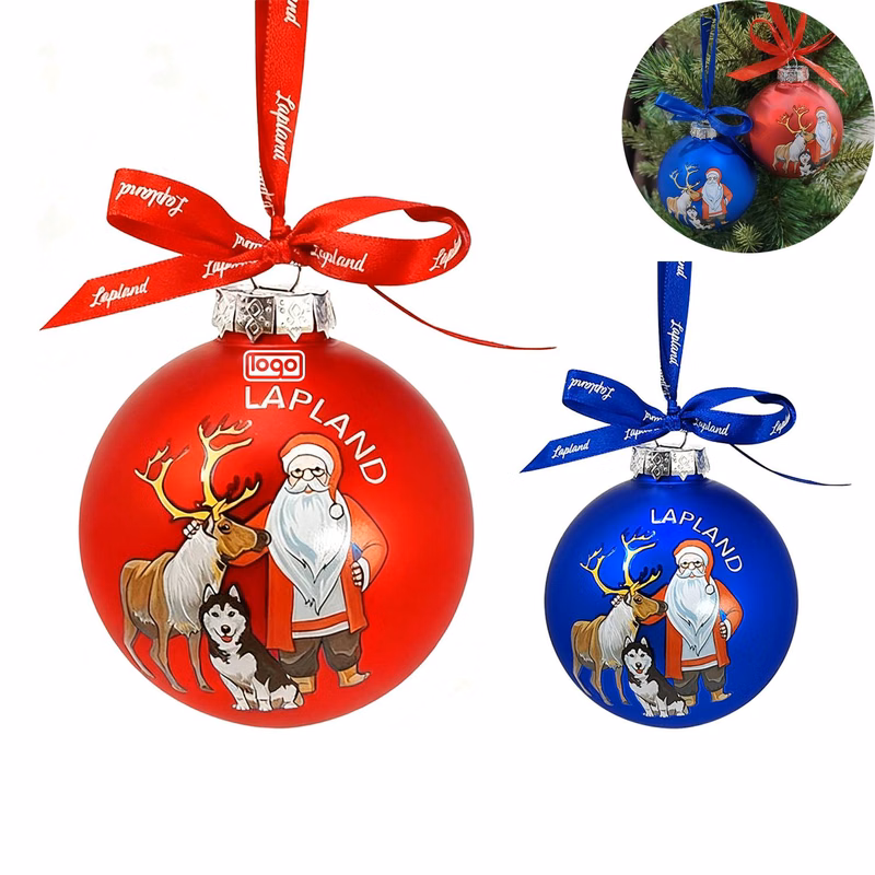 Glass Christmas Tree Ball Ornament