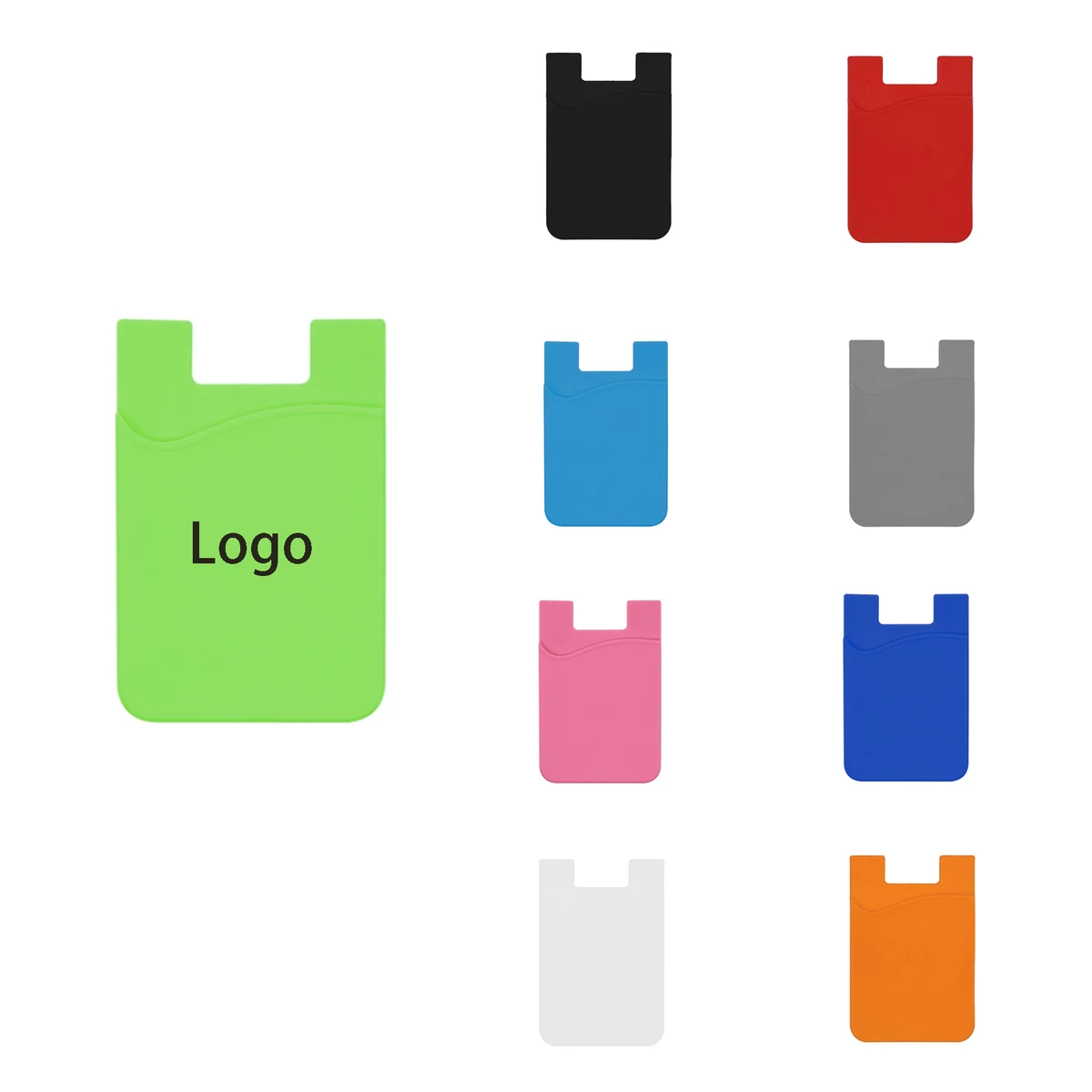 Silicone Phone Wallet Credit Card Holder Strong Sticker 1