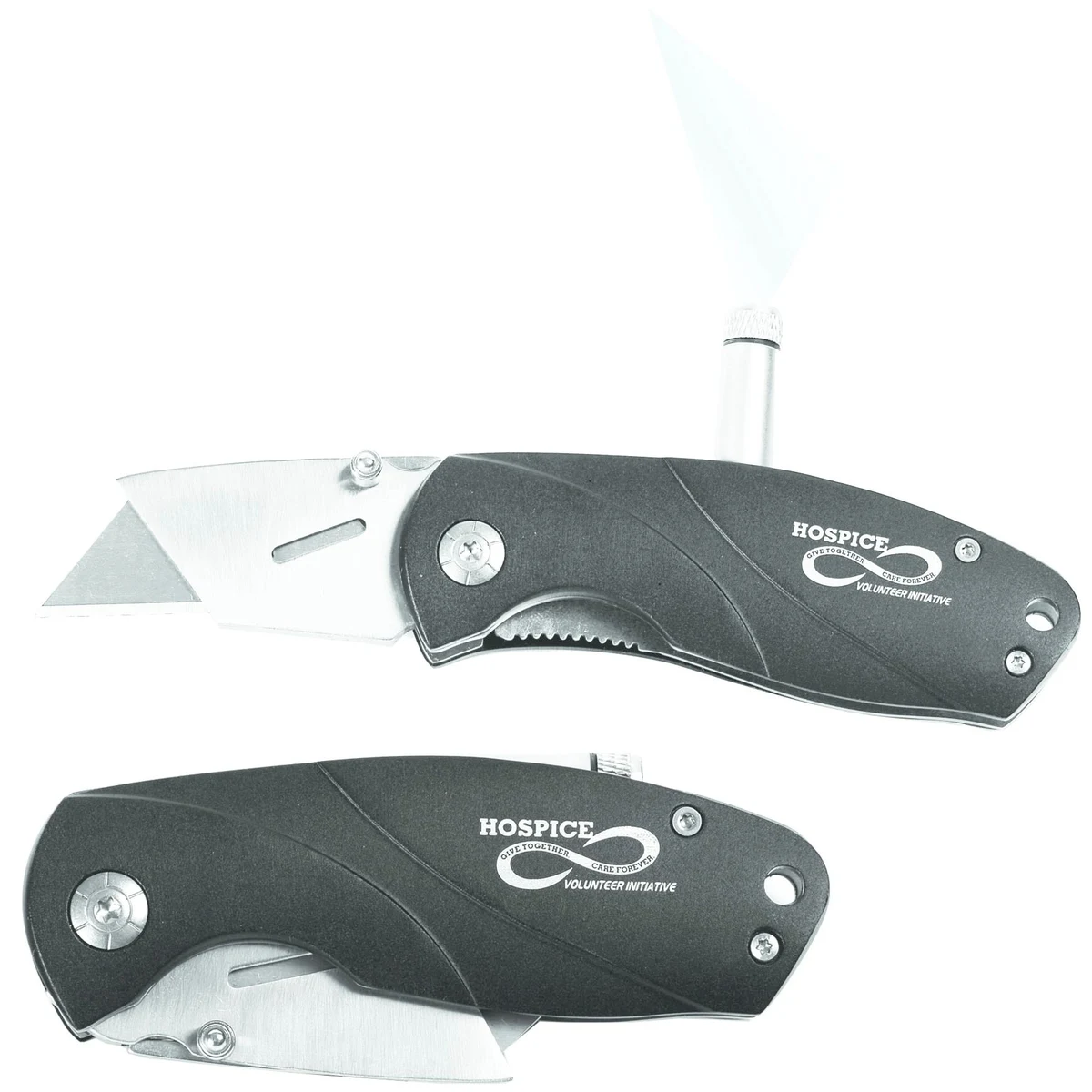 Black Heaveyweight Box Cutter with LED Light 1