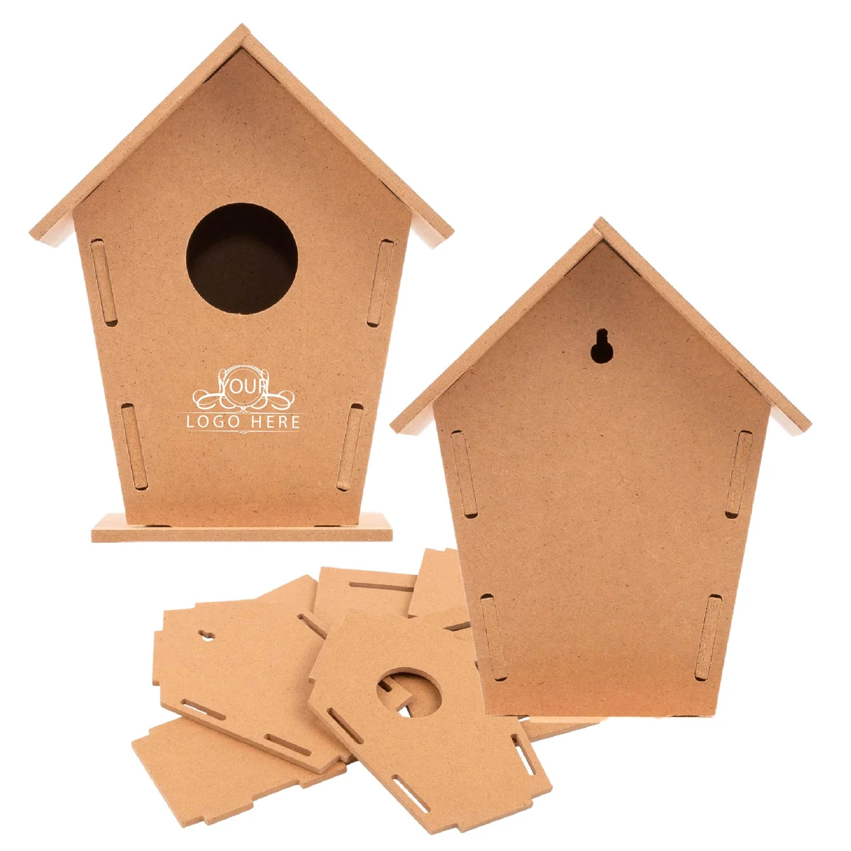 Natural Wooden Bird House 1