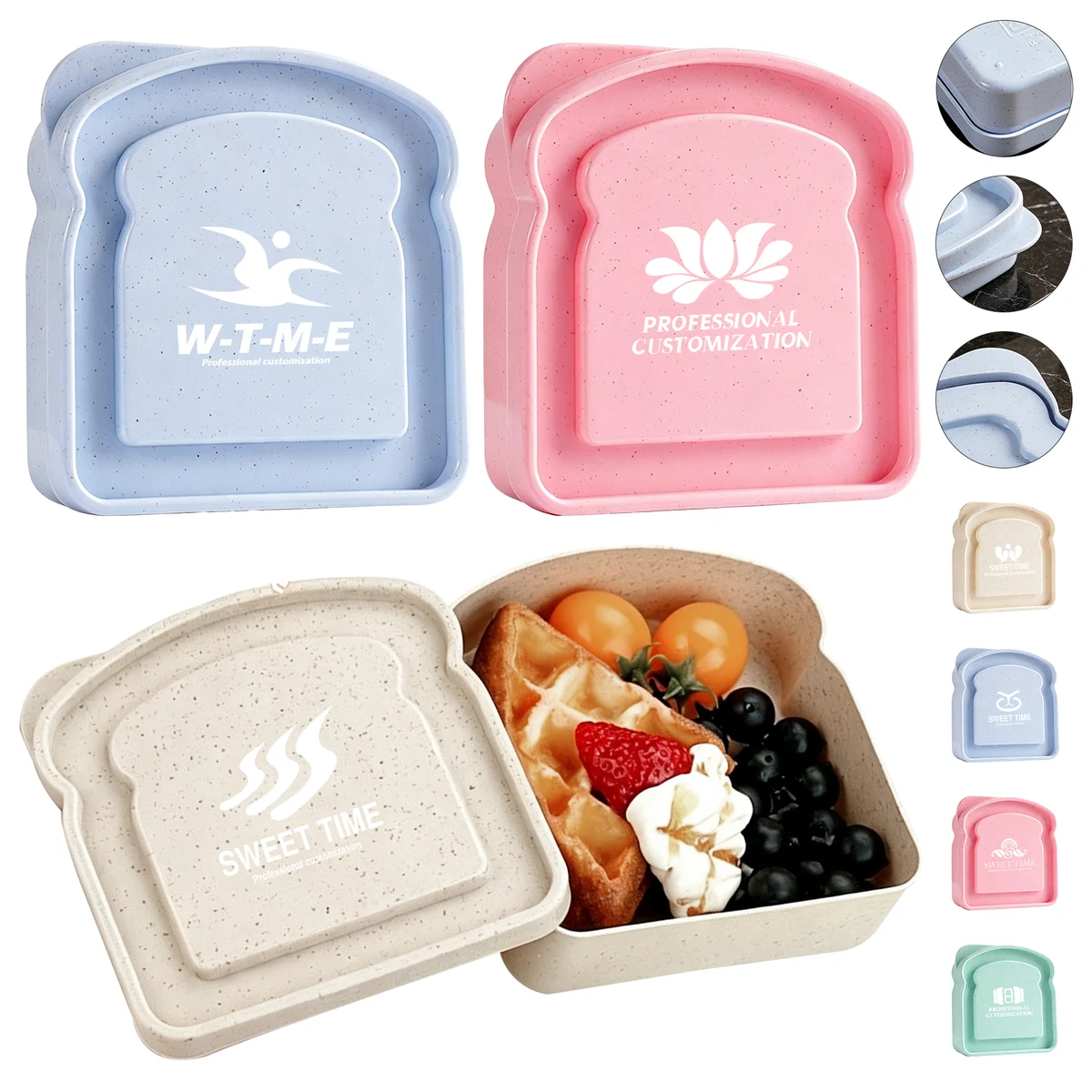 Portable Toast Shape Container 1