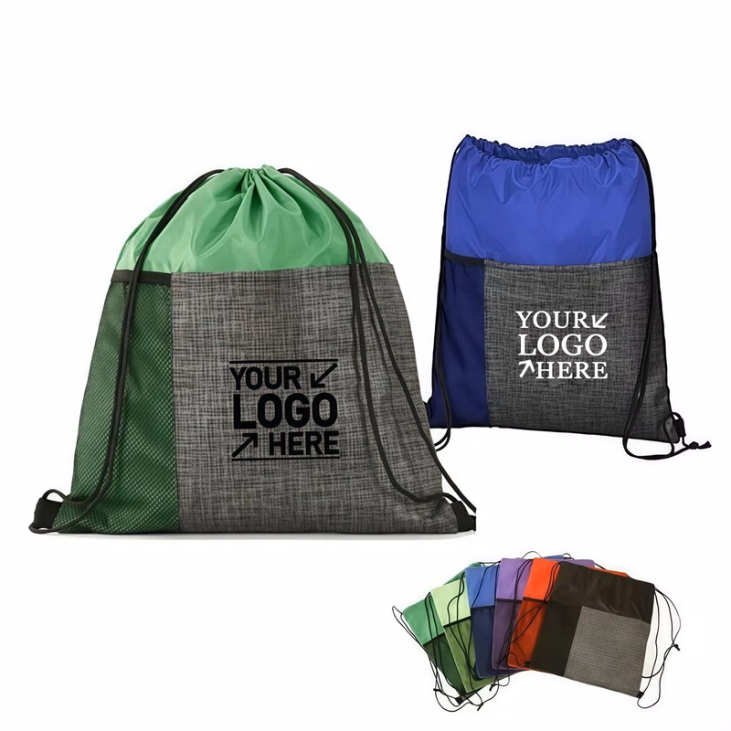Patchwork Drawstring Bag