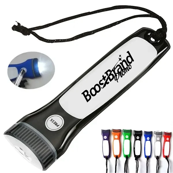 Custom Compact Magnetic LED Flashlight with Lanyard — Emergency & Repair Lighting 1