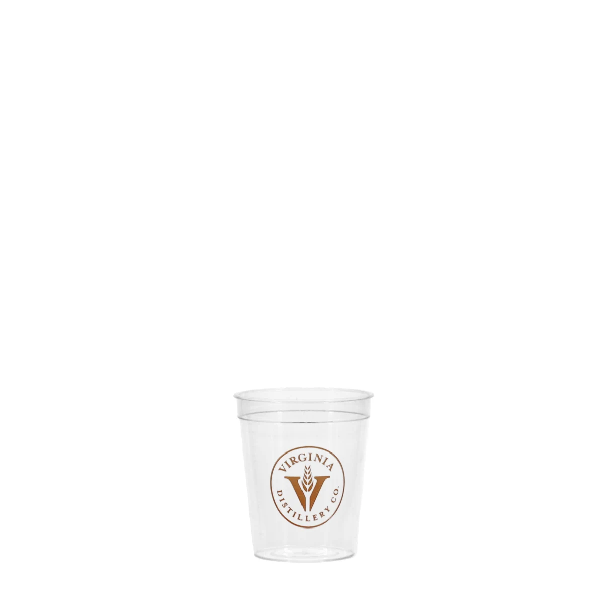 2 oz Hard Plastic Smooth Cup Clear Hi-Speed Print 1