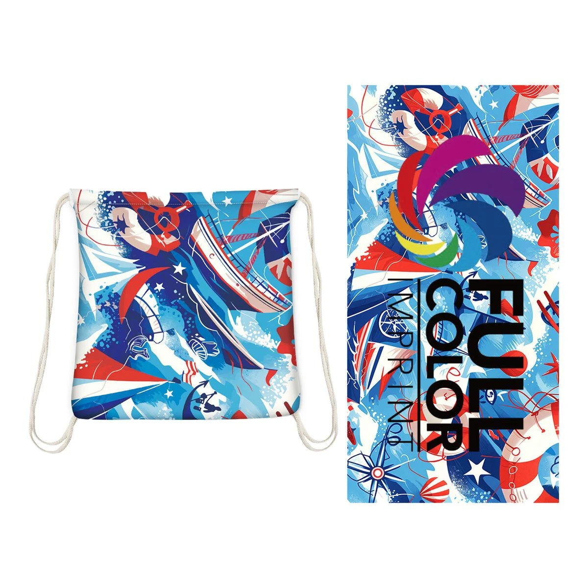 Eco-Friendly Microfiber Sand Towel With Integrated Carrier 1