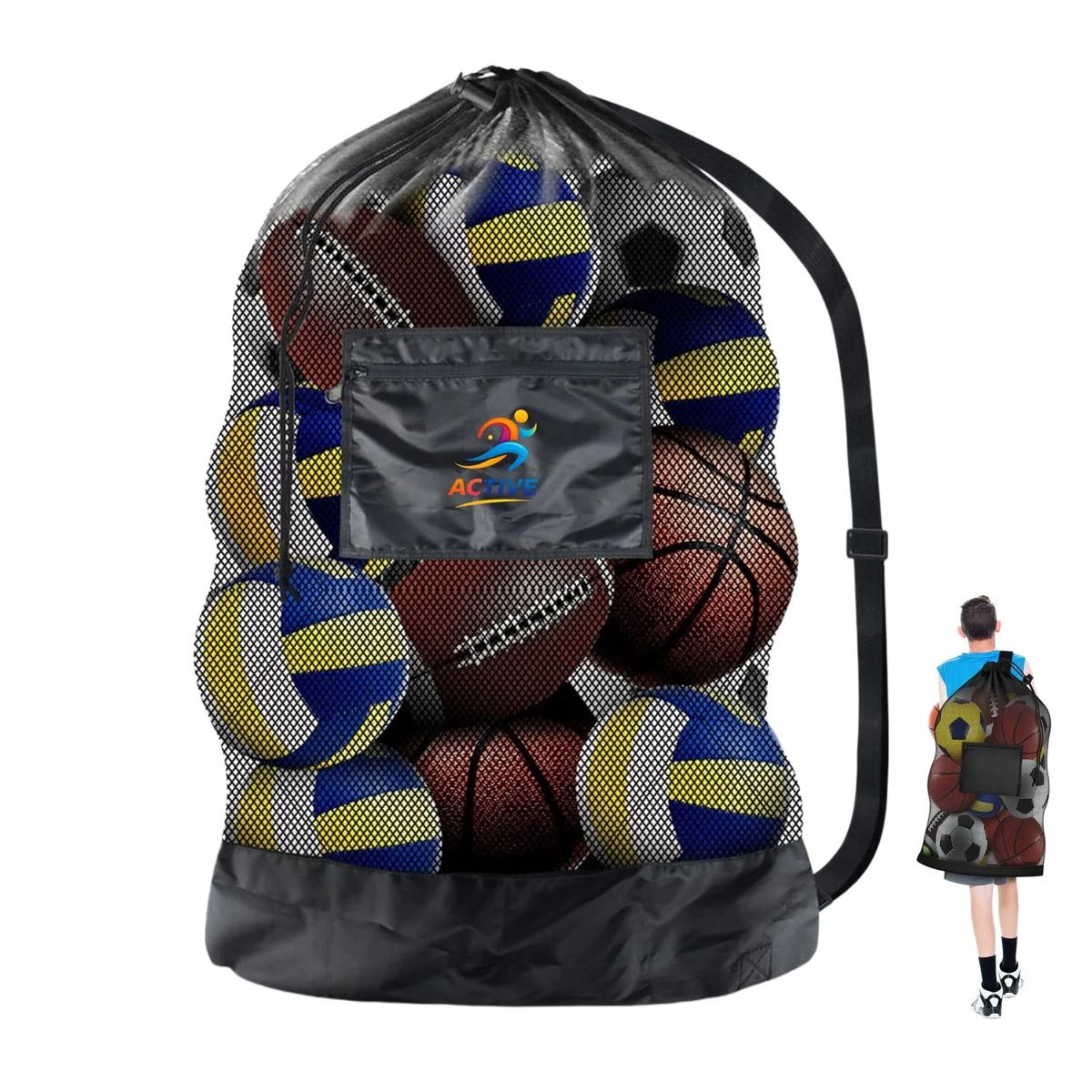 Extra Large Mesh Sports Ball Bag 1