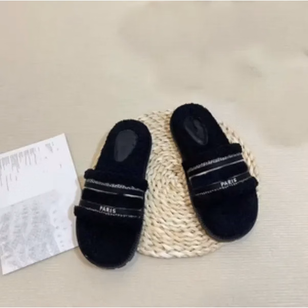 2024 DIUR Ladies Luxury Embroidered Non-Slip Slippers
