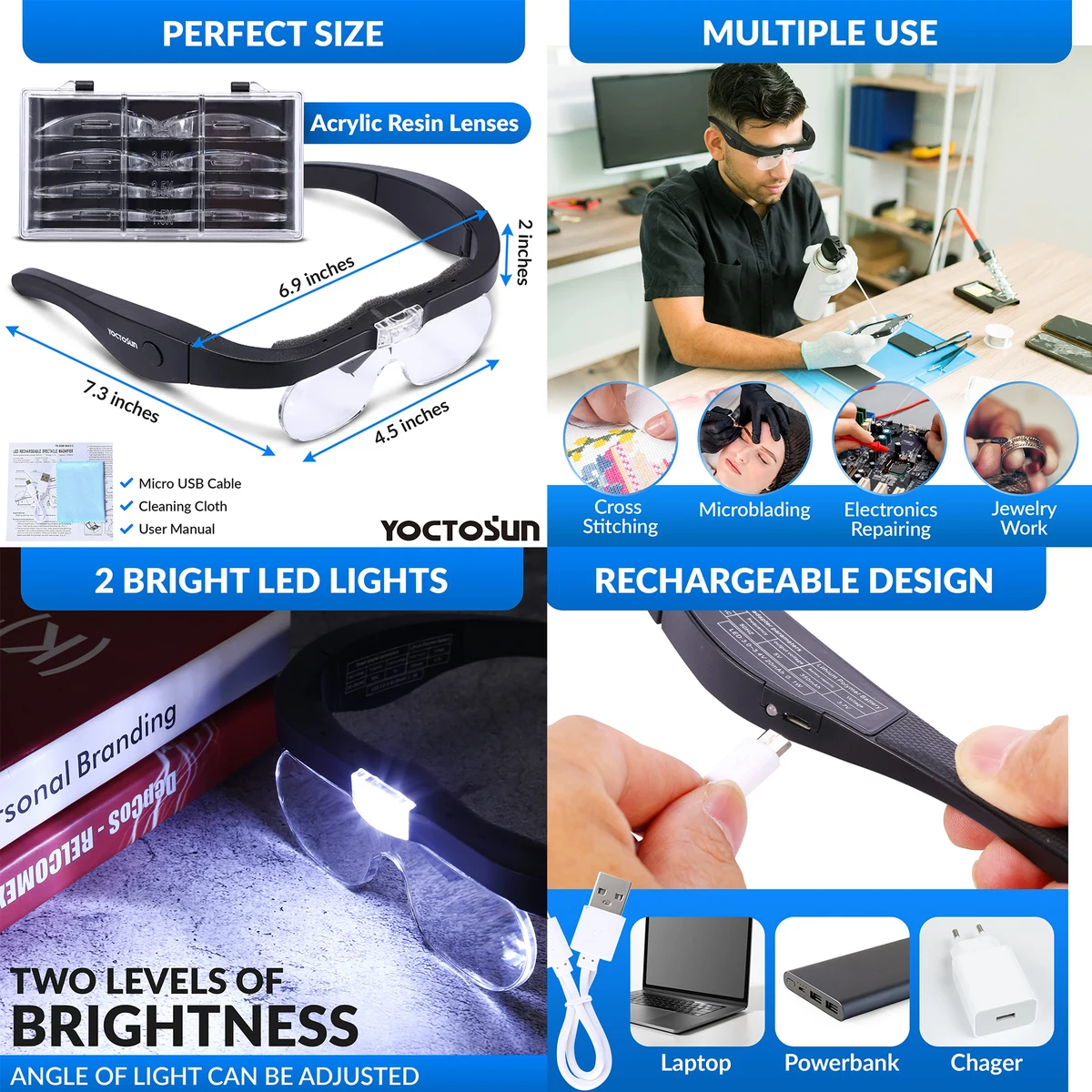 Rechargeable Magnifying Glasses 1