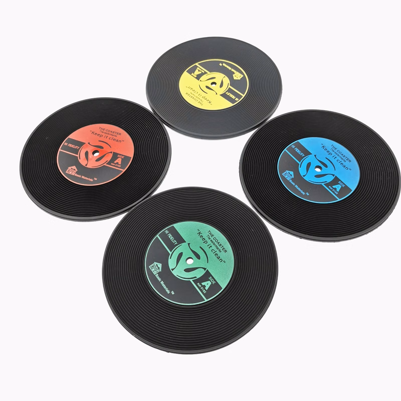 Vinyl custom coasters