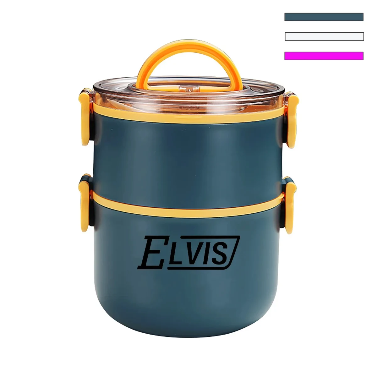 Circular Large Capacity Double Layered Lunch Box 1