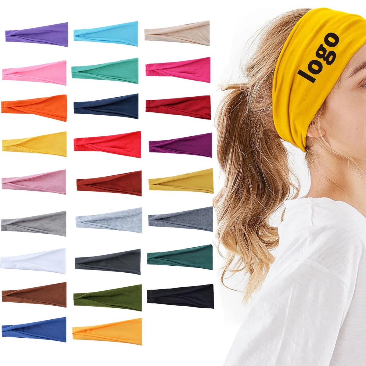 Wide Headbands For Women Yoga Workout Hair Accessories Band 1