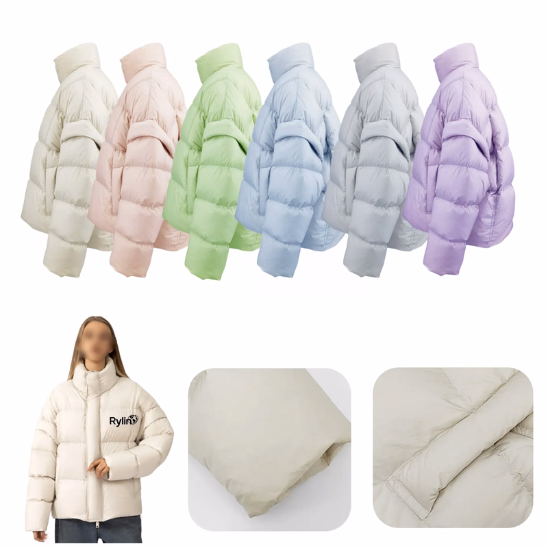 Stand Collar 90 White Duck Down Thick Puffer Jacket