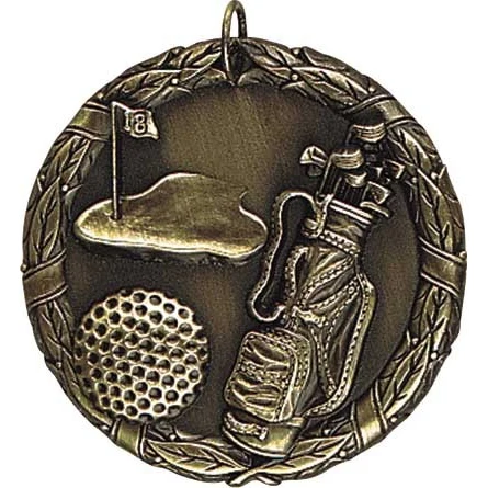 Golf XR200 Series Medal, 2" 1