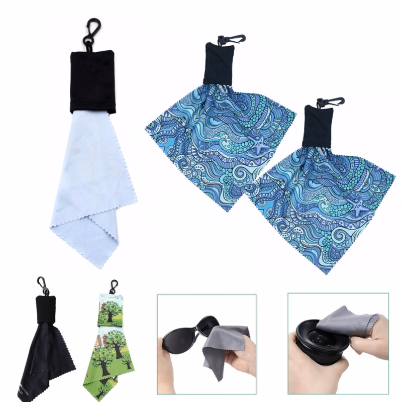 Keychain Glasses Cleaning Cloth