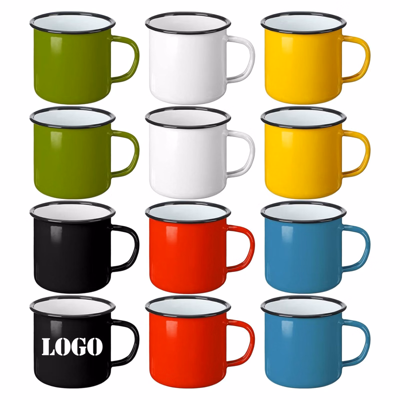 MOQ 50pcs Enamel Campfire Mugs