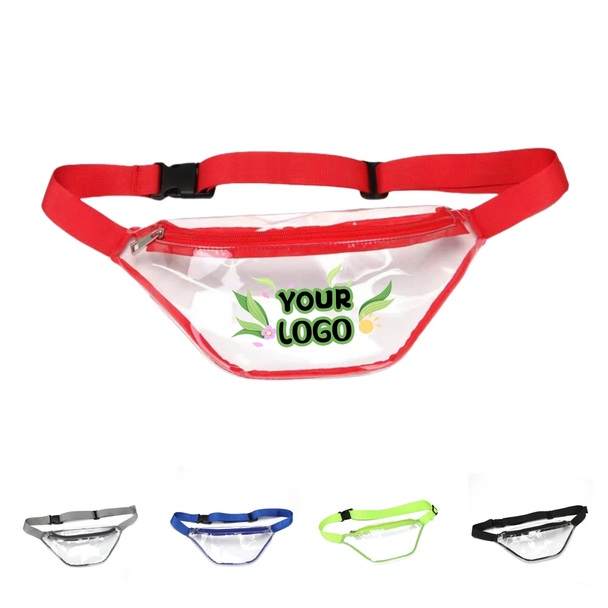 Clear Waterproof Waist Pouch With Adjustable 1