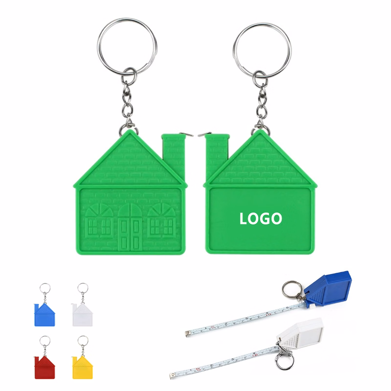 House Shaped Measuring Tape Keychain