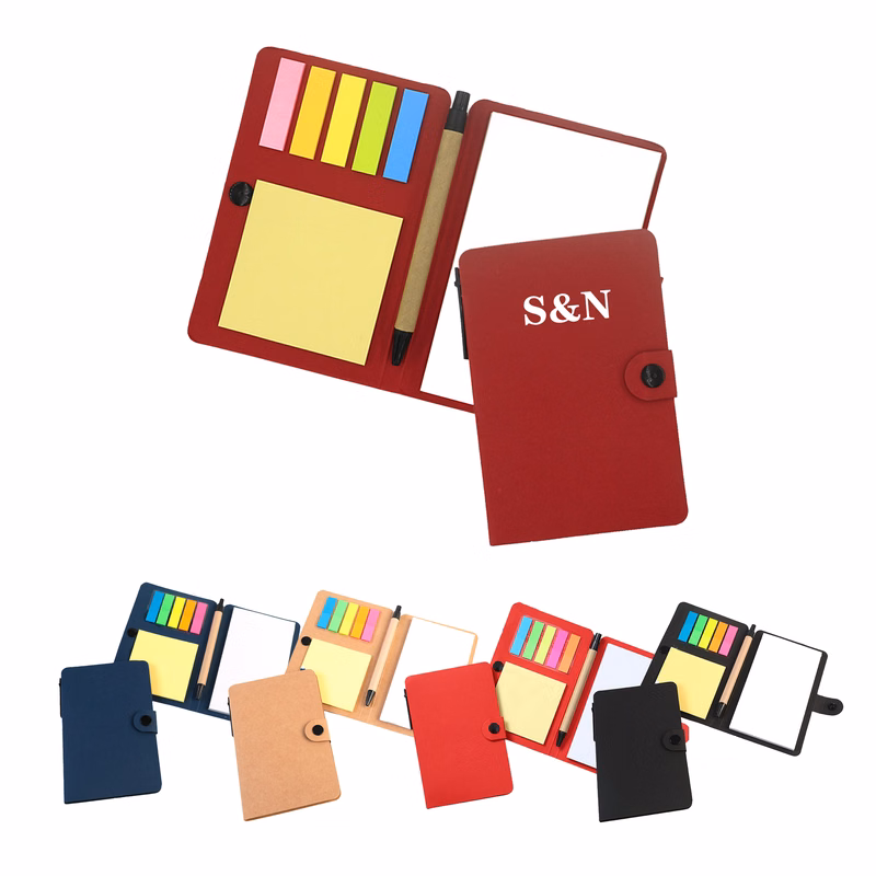 Portable Notebook With Sticky Note Index
