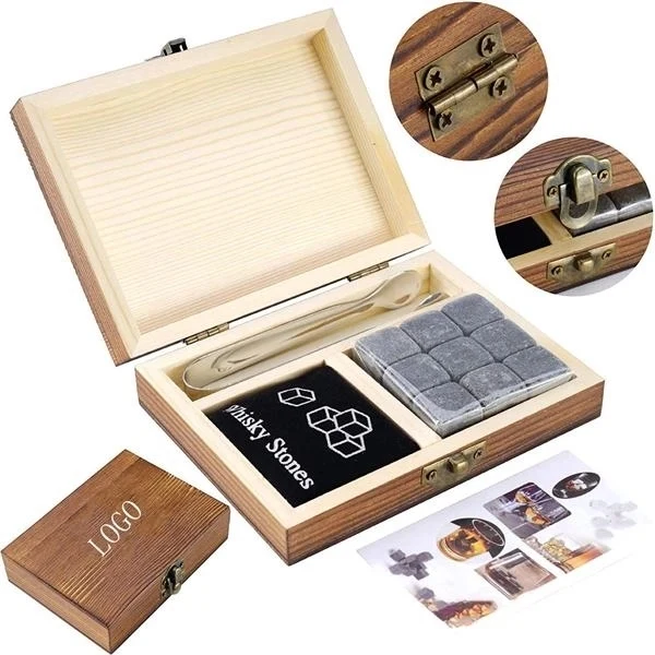 Whiskey Rocks Ice Cubes With Gift Set 1