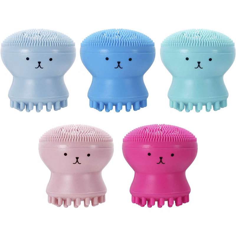 Cute Octopus Shape Facial Cleansing Brushes Silicone