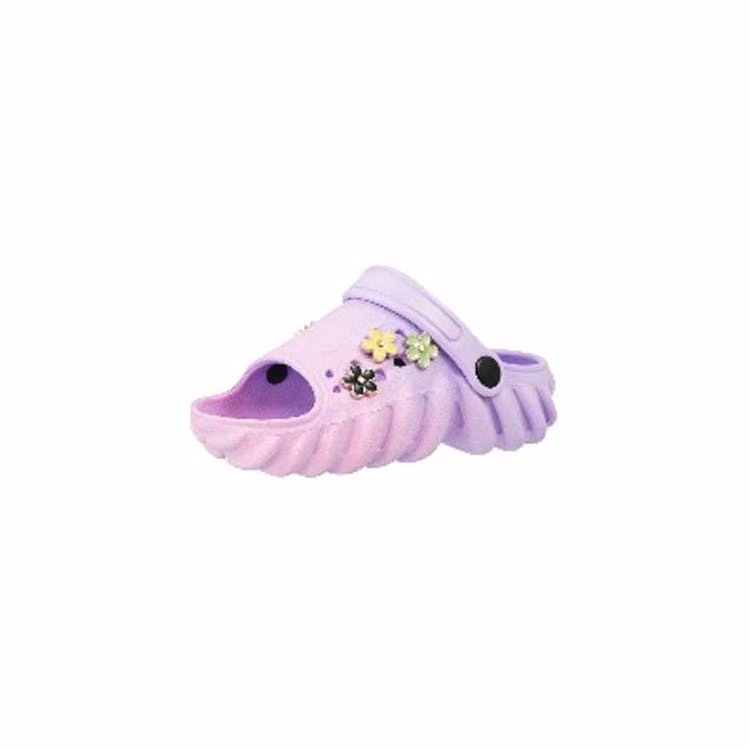 Little Girl's Charm Sandal - Size 11-3 Purple