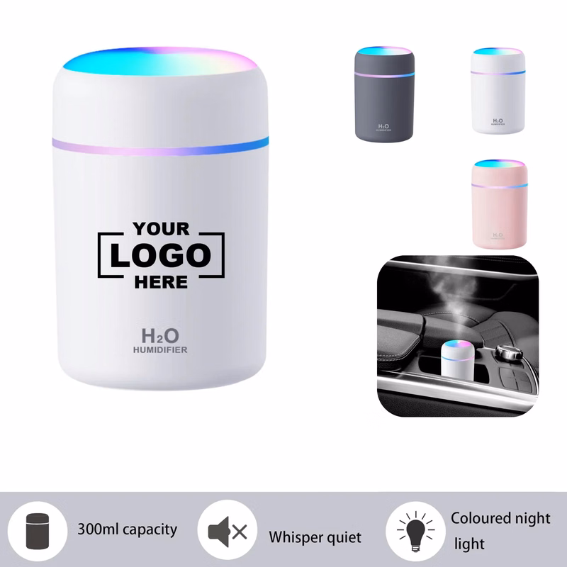 Car Mini Multicolor LED Essential Oil Humidifier