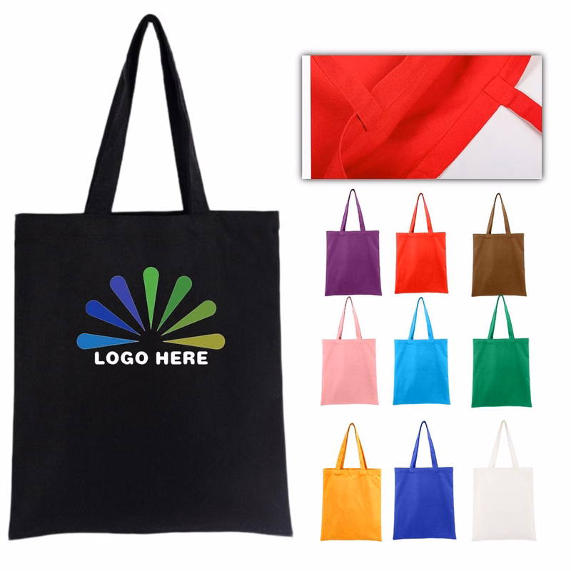 Multi Solid Color Canvas Tote Bag