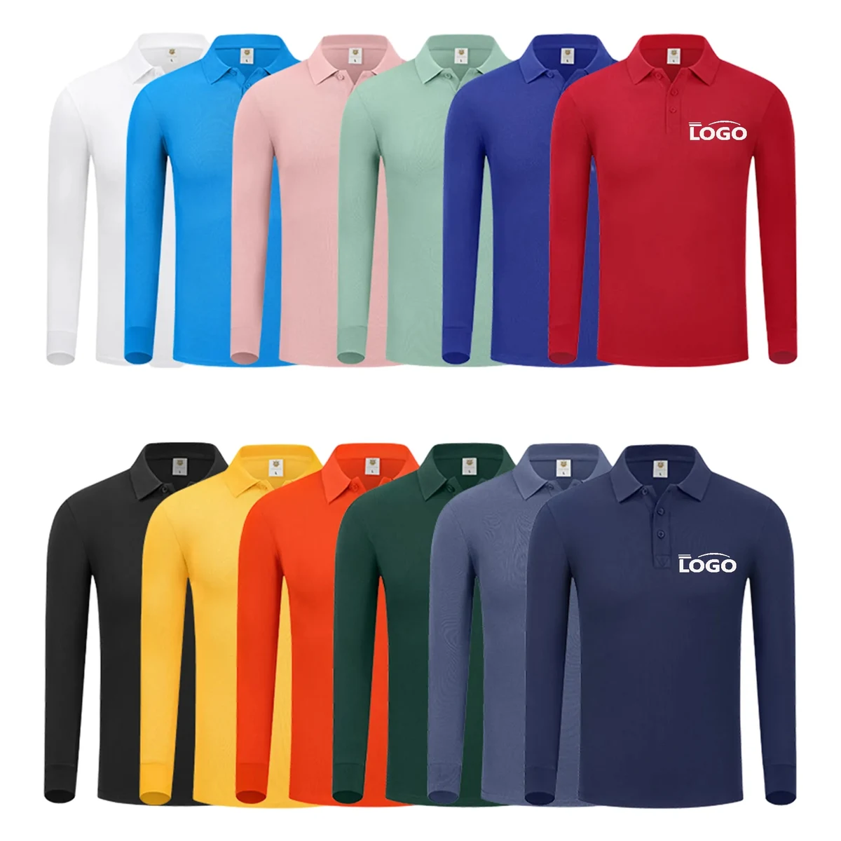 POLO Long Shirt Cultural T-Shirt Community Uniform MOQ 50PCS 1
