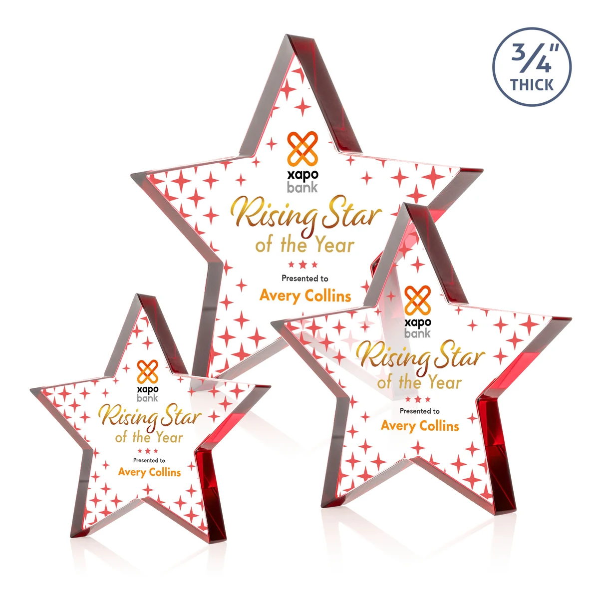 Esna Star VividPrint™ Award - Red 1