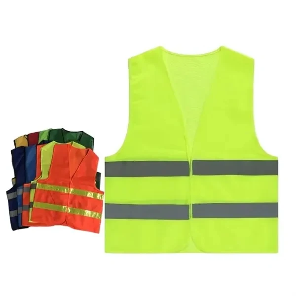 Custom Reflective Safety Vest 27 inch — High-Visibility Work & Outdoor Uniform 1