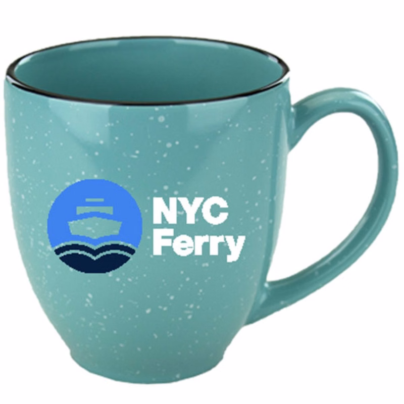 15 Oz Santa Fe Bistro Mug - Aqua