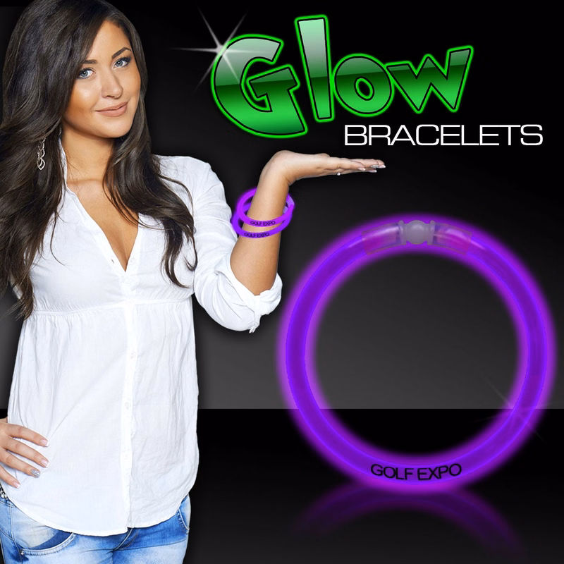 Purple 9" Single Color Superior Light Up Glow Bracelet