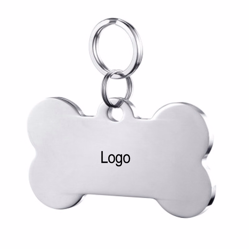Bone Shaped Dog Collar ID Tag
