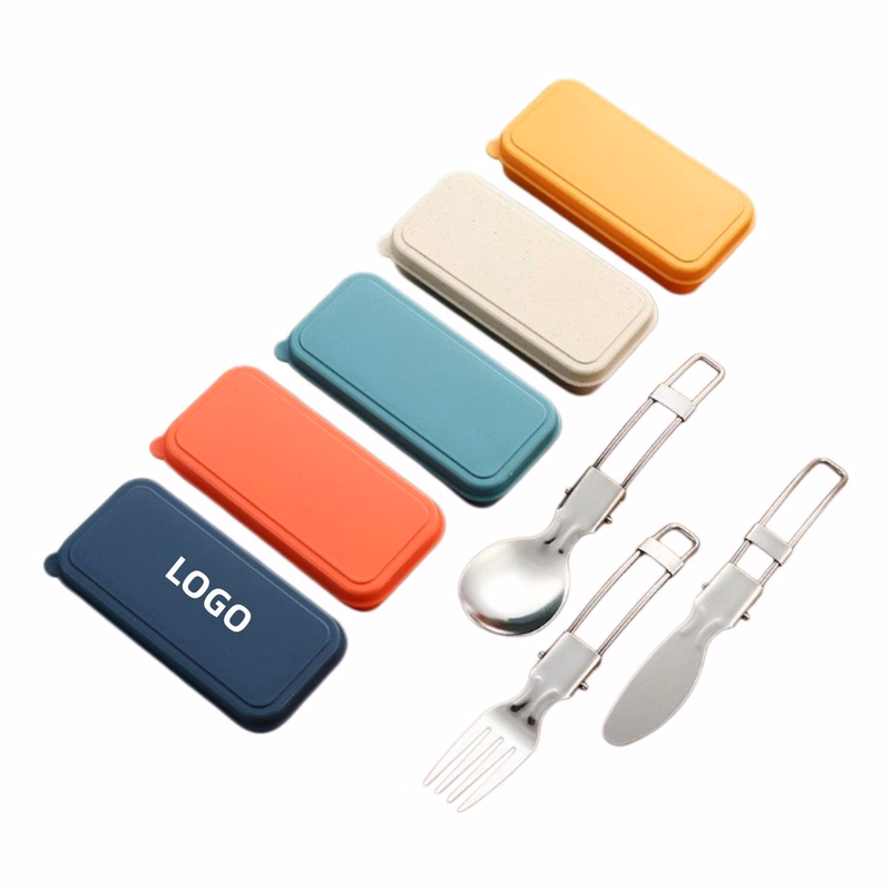 Portable Fork Knife Spoon With Case