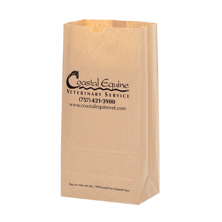 Grocery Bag - Natural Kraft 8# SOS
