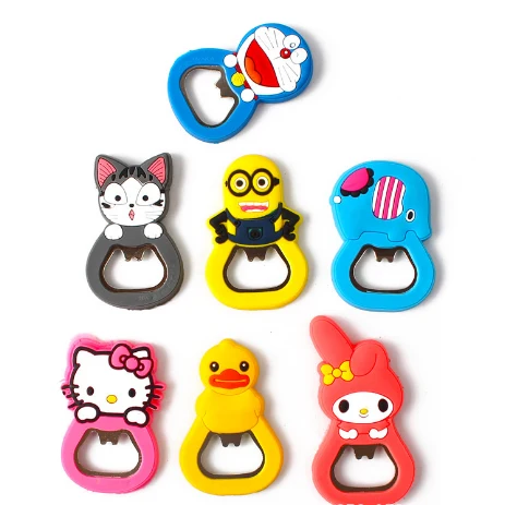 Cartoon Custom Bottle Opener Magnet, custom magnet with logo imprint 1
