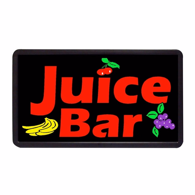 Juice Bar 13" x 24" Simulated Neon Sign