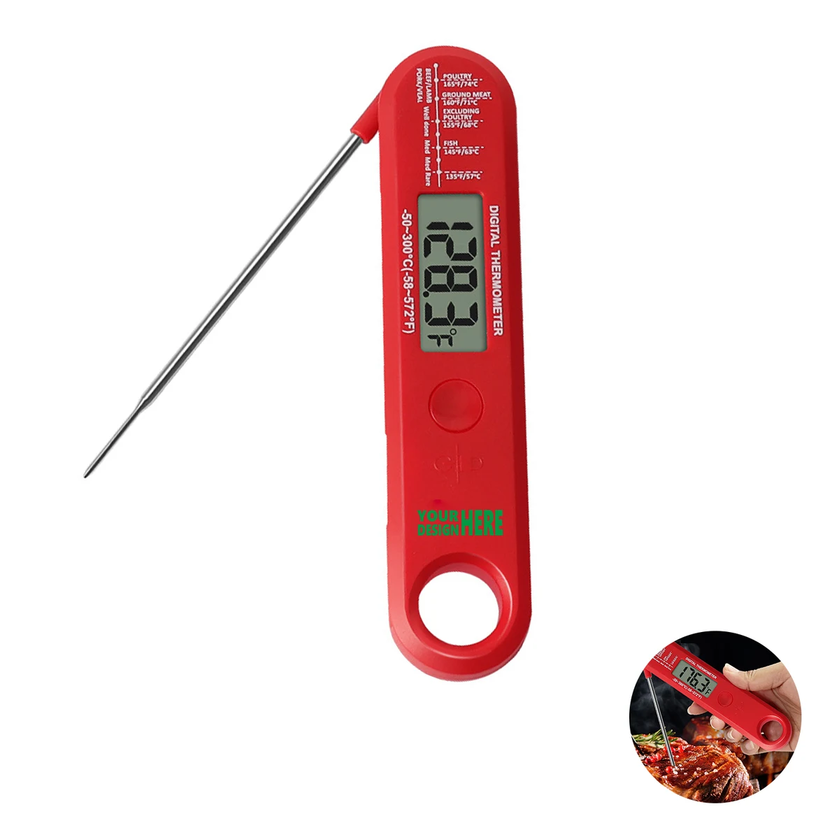 Precision Foldable Food Thermometer for Cooking 1