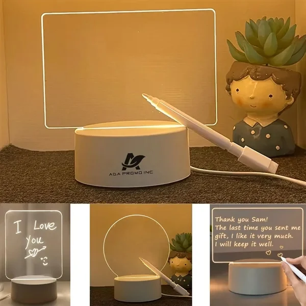 Led Night Light USB Message Note Board 1