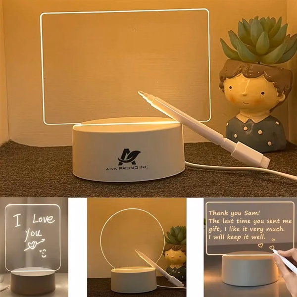 Led Night Light USB Message Note Board