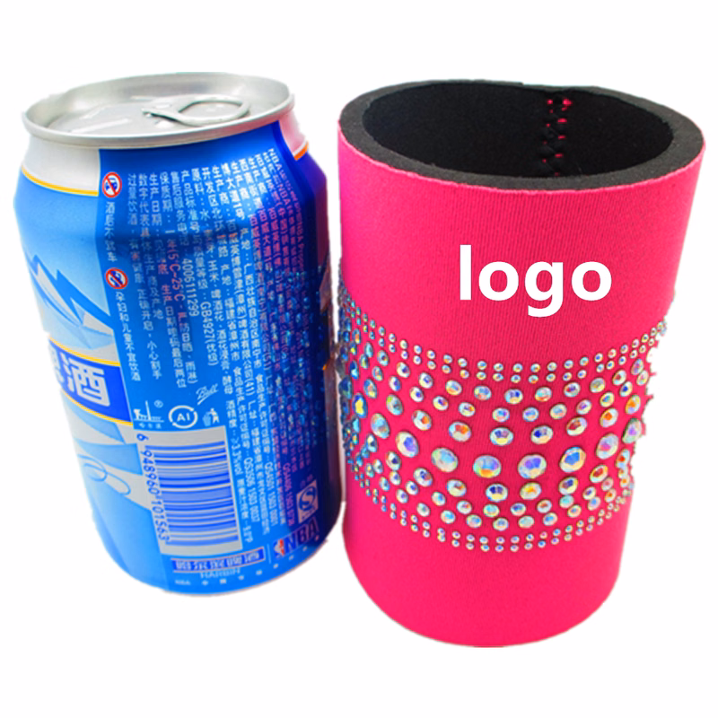 Glitter Neoprene Can Coolie