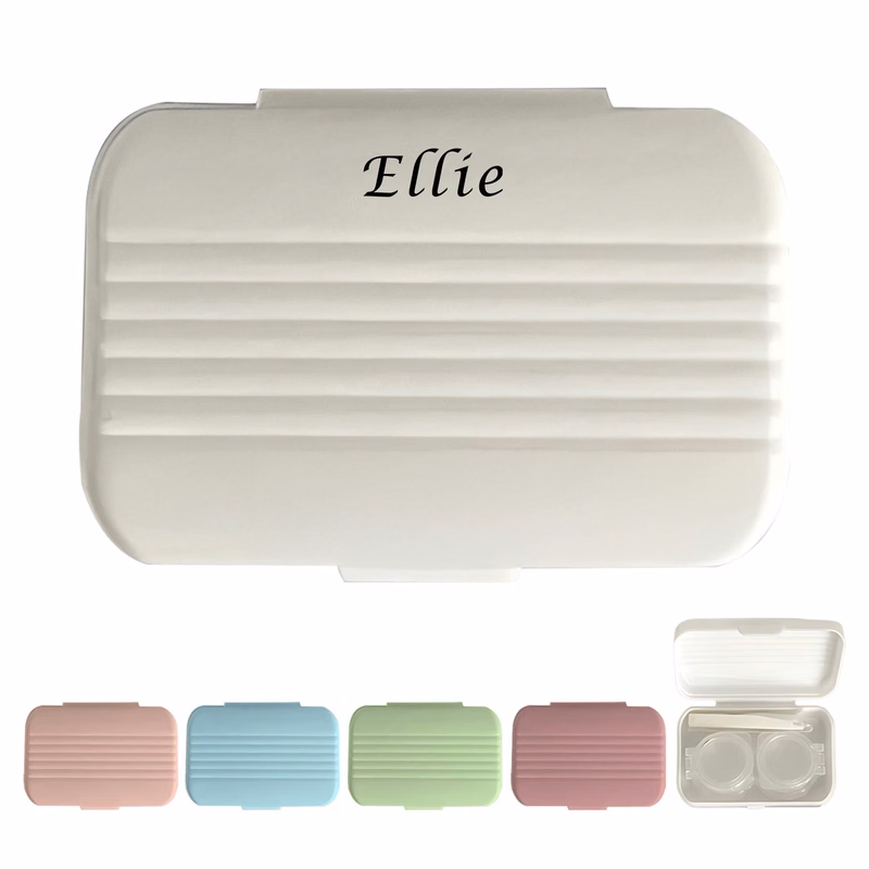 Vintage color contact lens case