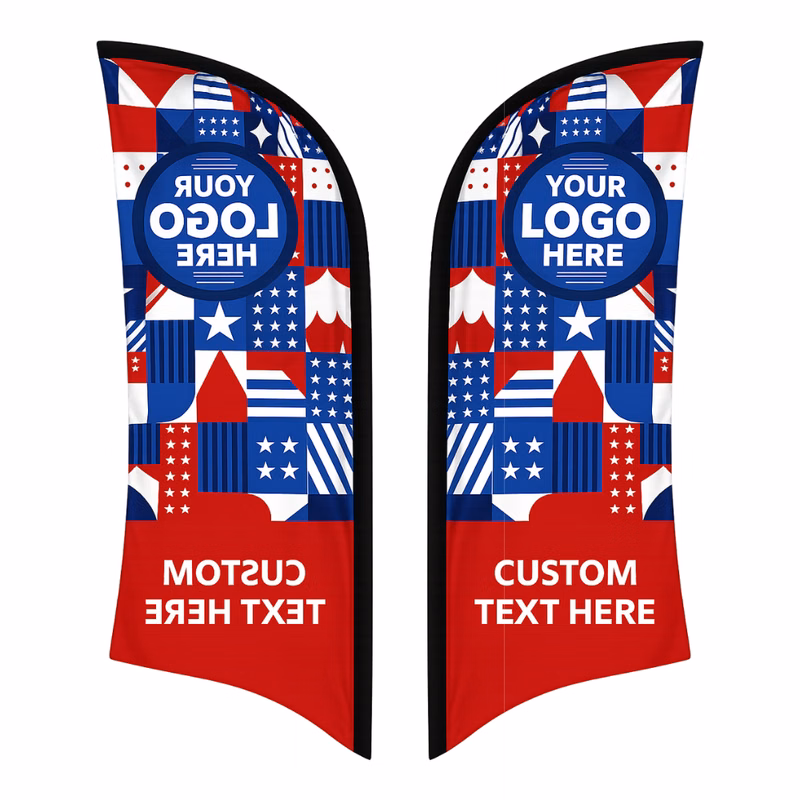12' Feather Flag Replacement Double Sided (Fabric Only)