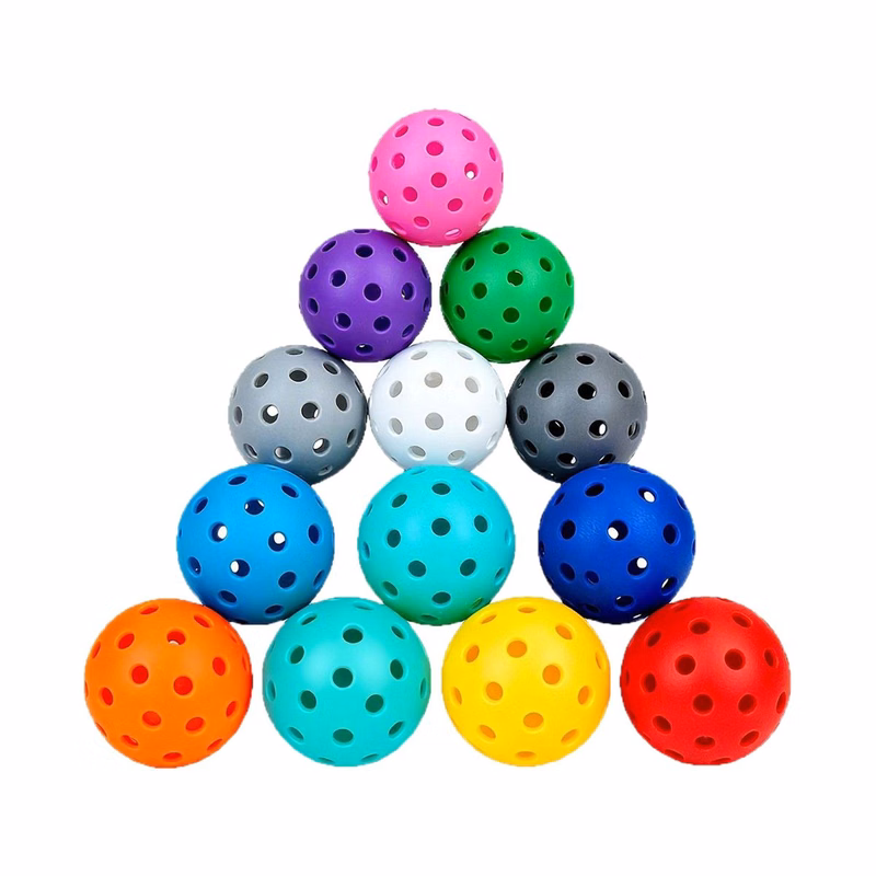 High-Visibility 40-Hole Pickleball