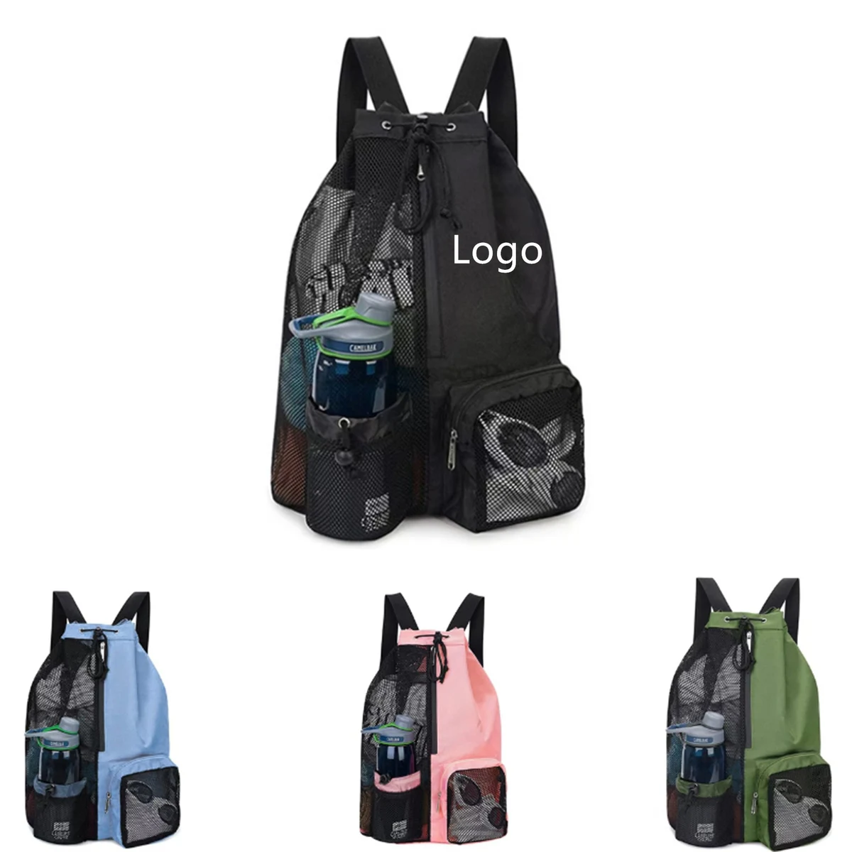 Waterproof Mesh Drawstring Sports Backpack 1